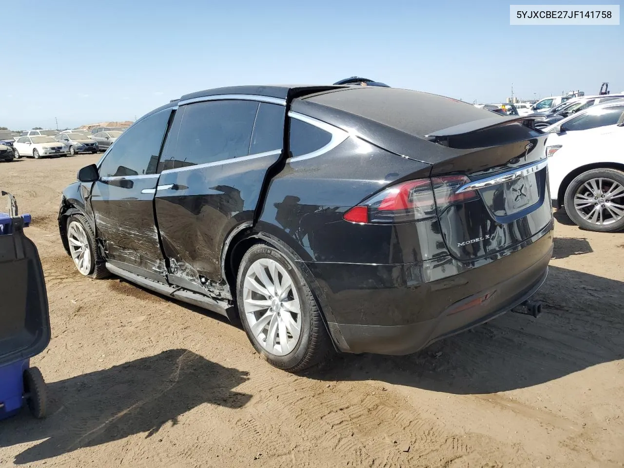 2018 Tesla Model X VIN: 5YJXCBE27JF141758 Lot: 70512034