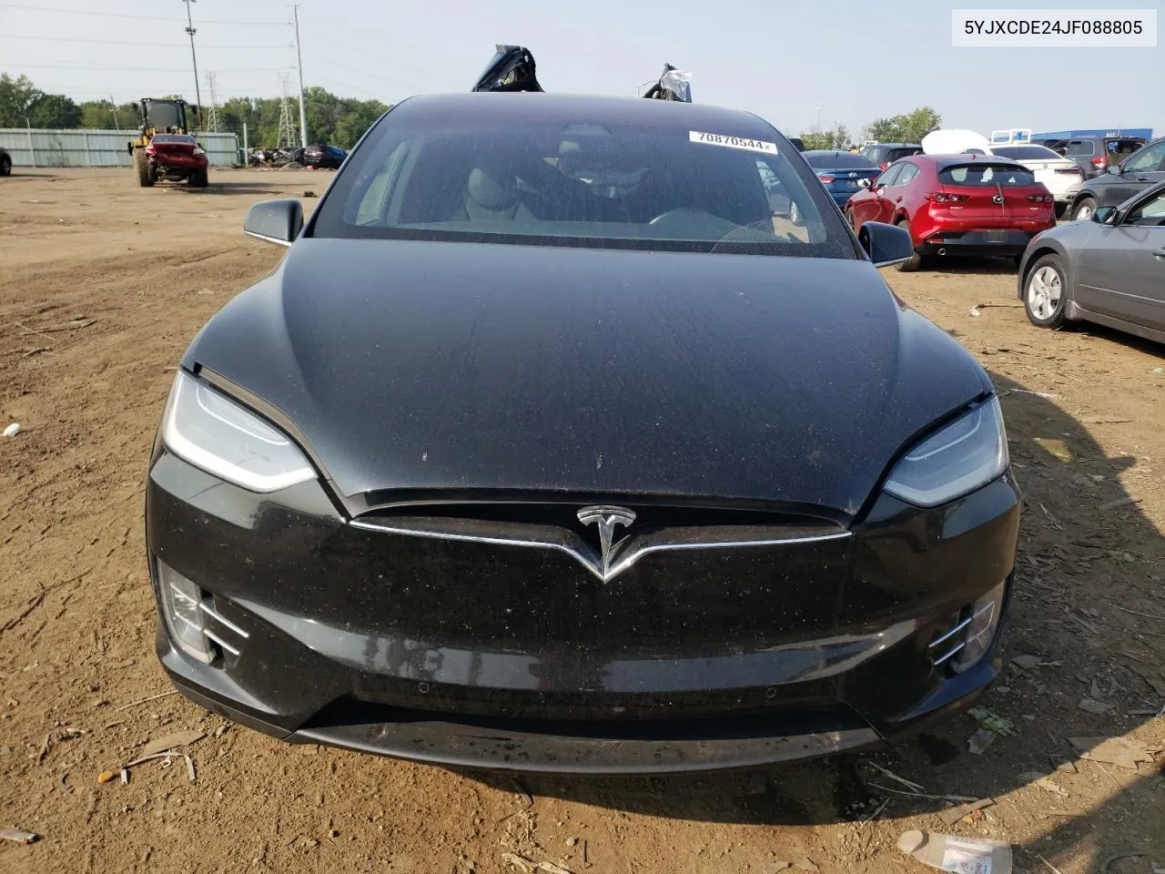 2018 Tesla Model X VIN: 5YJXCDE24JF088805 Lot: 70870544