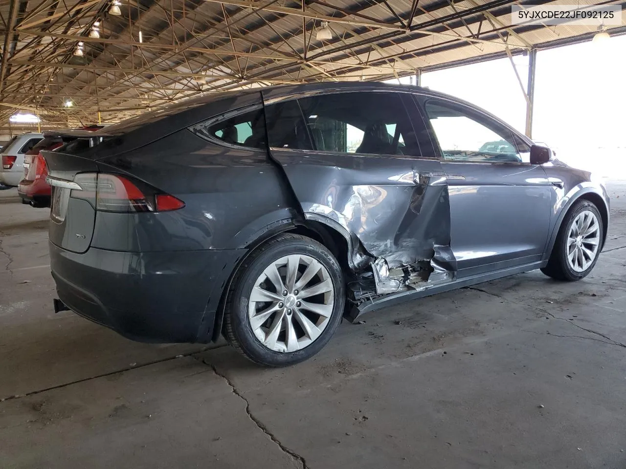 2018 Tesla Model X VIN: 5YJXCDE22JF092125 Lot: 71996974