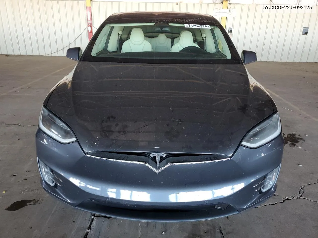 2018 Tesla Model X VIN: 5YJXCDE22JF092125 Lot: 71996974