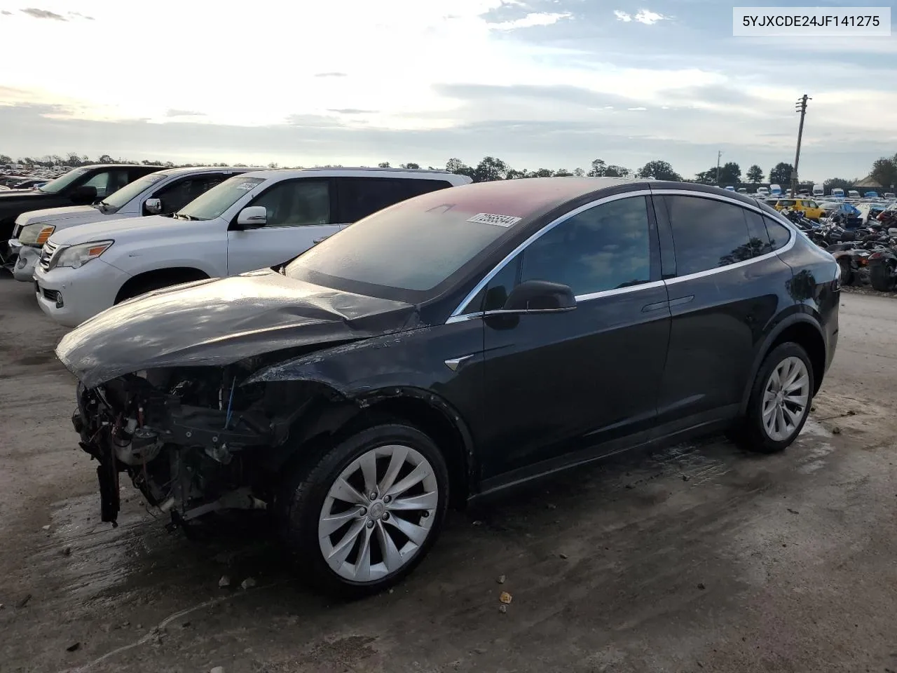 2018 Tesla Model X VIN: 5YJXCDE24JF141275 Lot: 72565544