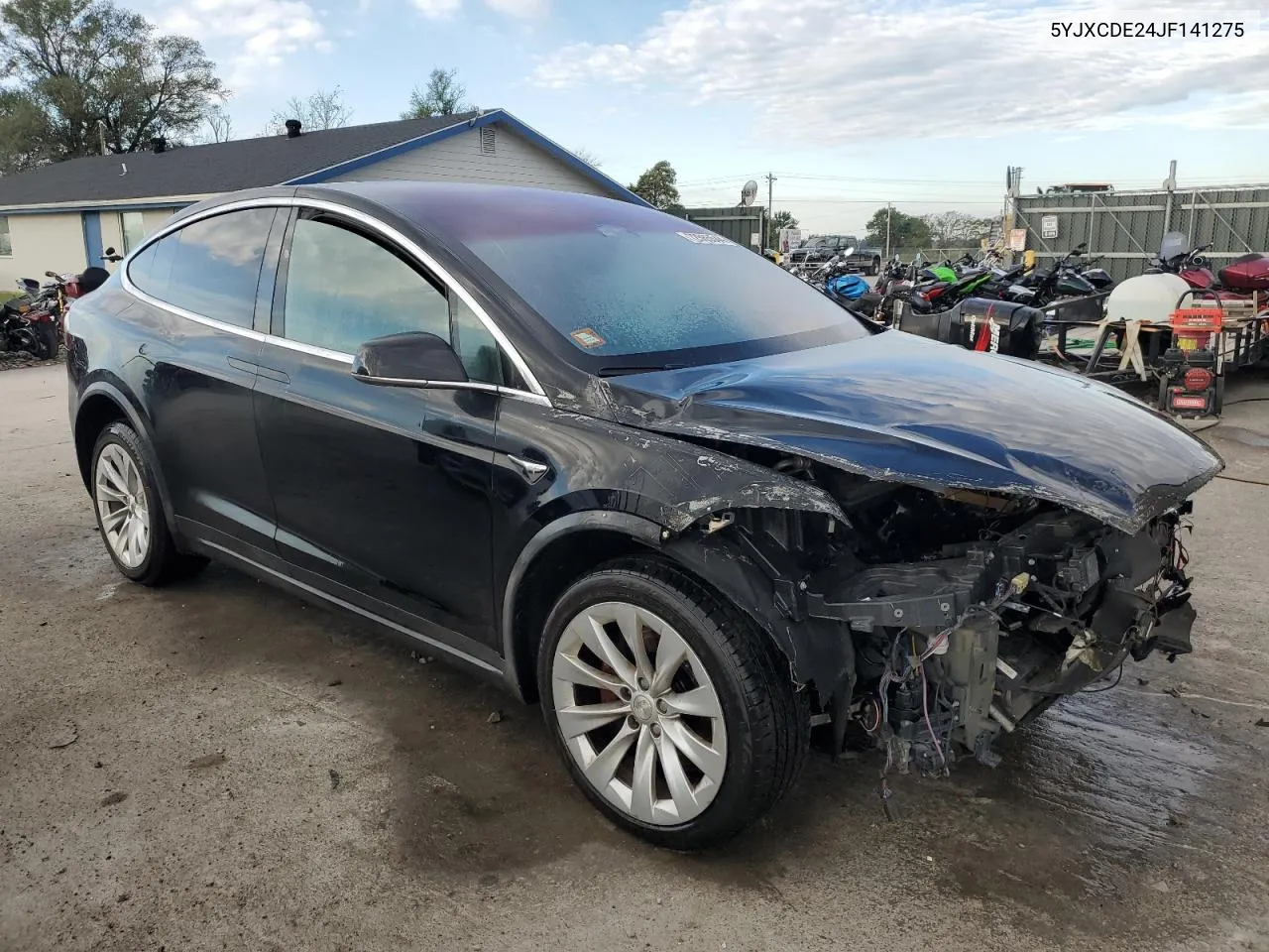 2018 Tesla Model X VIN: 5YJXCDE24JF141275 Lot: 72565544