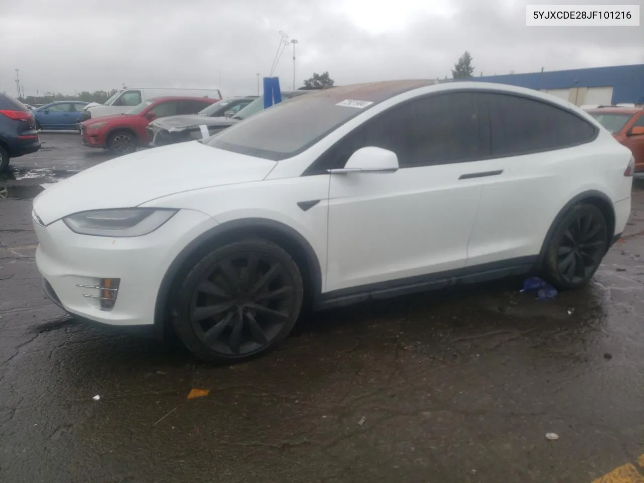 2018 Tesla Model X VIN: 5YJXCDE28JF101216 Lot: 72921984