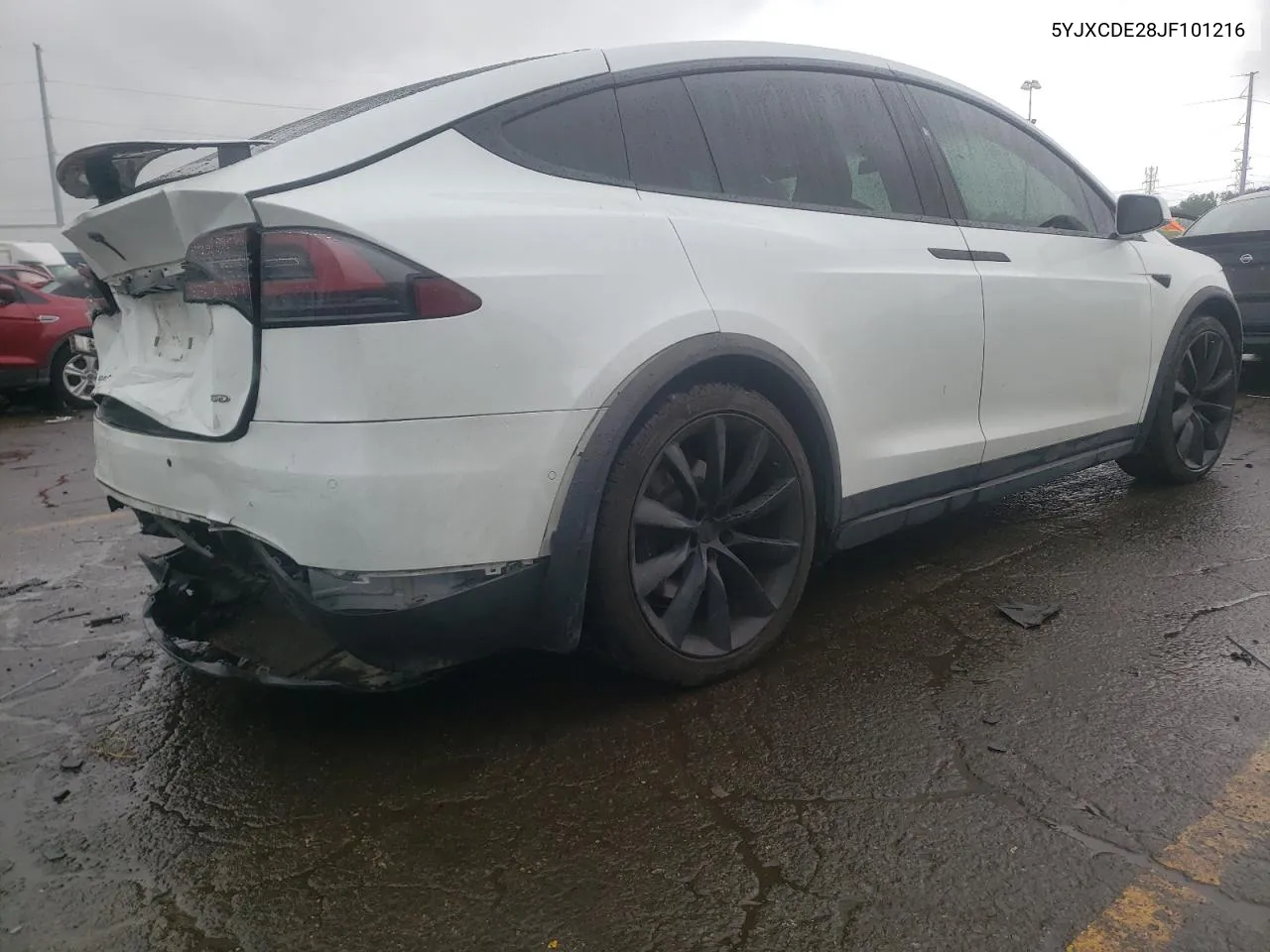 2018 Tesla Model X VIN: 5YJXCDE28JF101216 Lot: 72921984