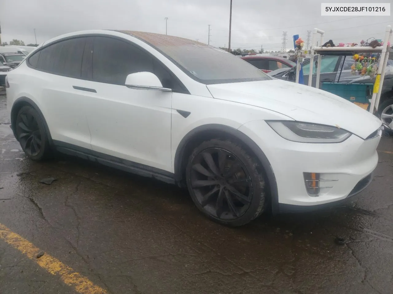 2018 Tesla Model X VIN: 5YJXCDE28JF101216 Lot: 72921984