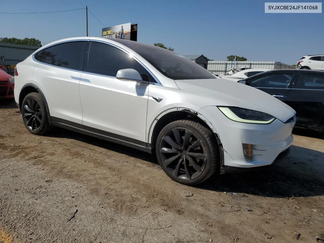 2018 Tesla Model X VIN: 5YJXCBE24JF141068 Lot: 74231314