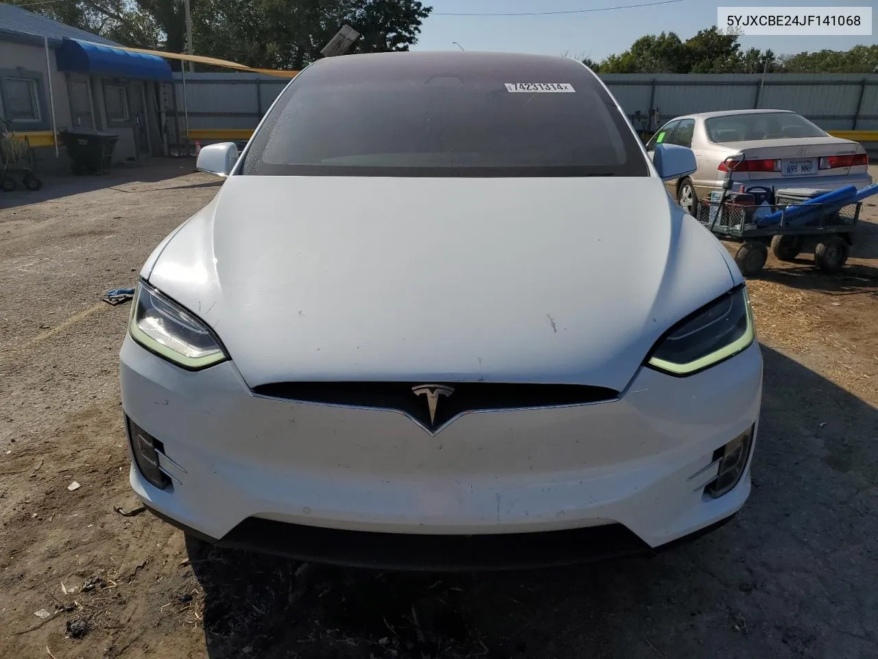 2018 Tesla Model X VIN: 5YJXCBE24JF141068 Lot: 74231314