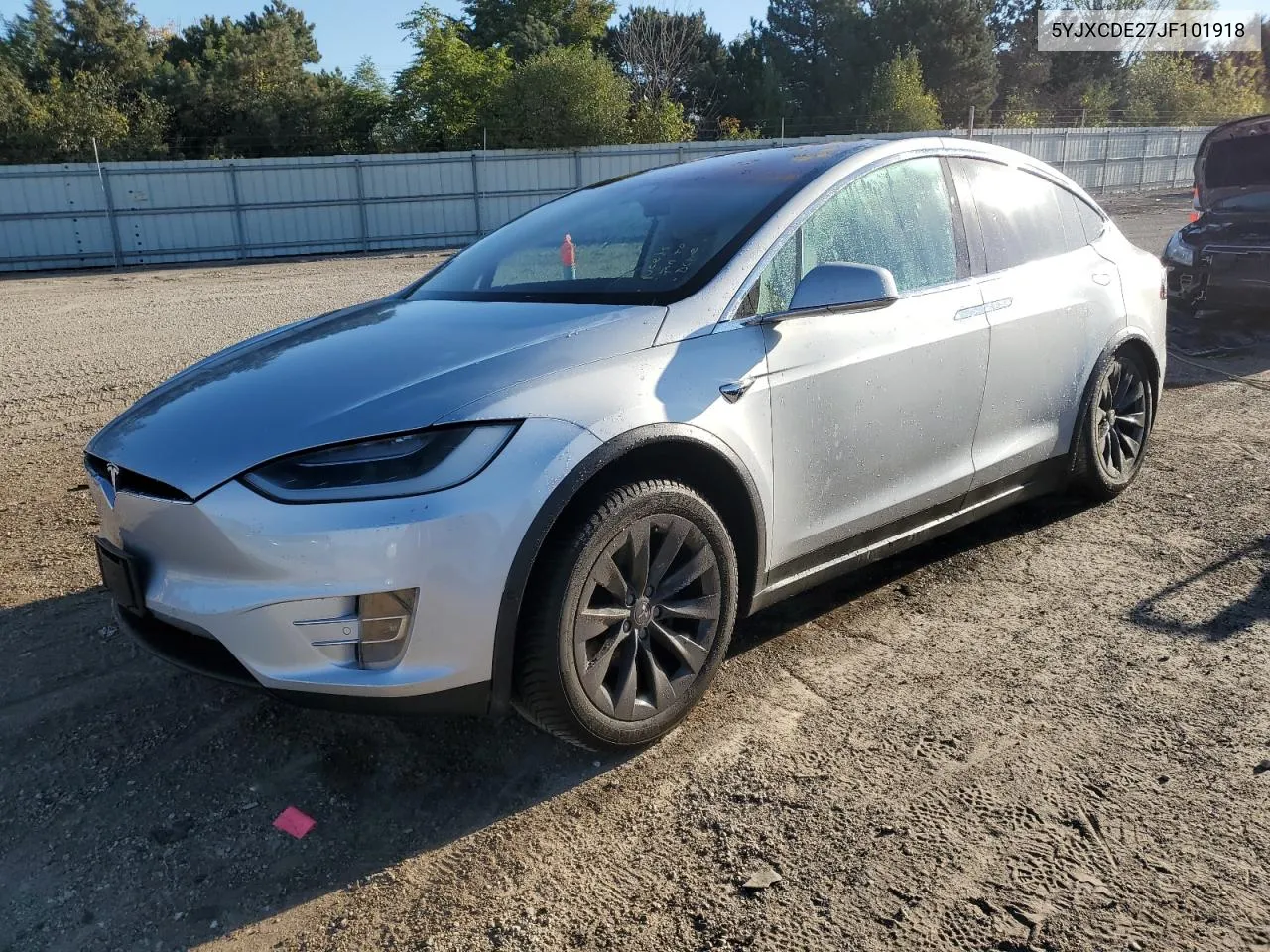 2018 Tesla Model X VIN: 5YJXCDE27JF101918 Lot: 74684064