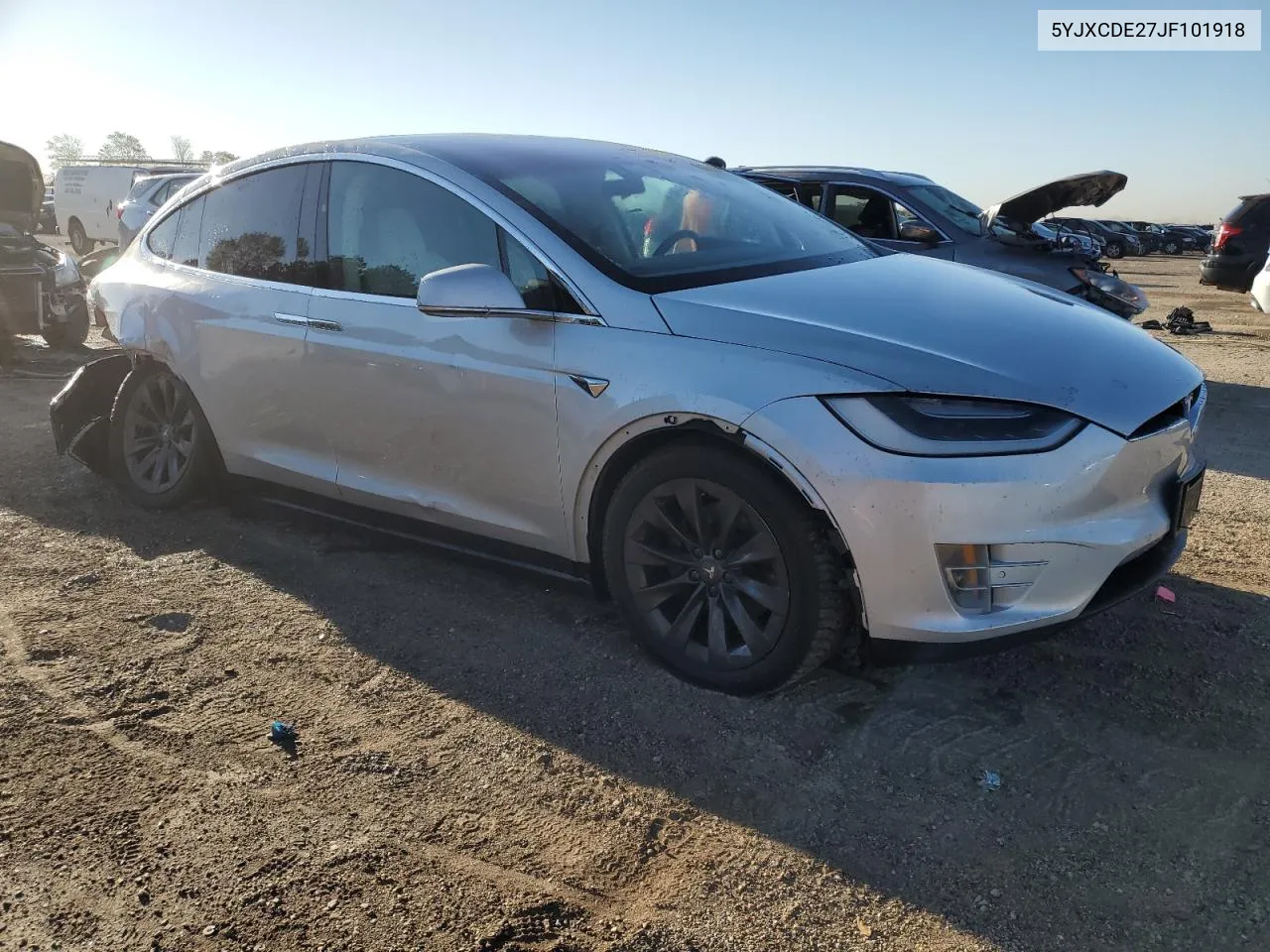 2018 Tesla Model X VIN: 5YJXCDE27JF101918 Lot: 74684064