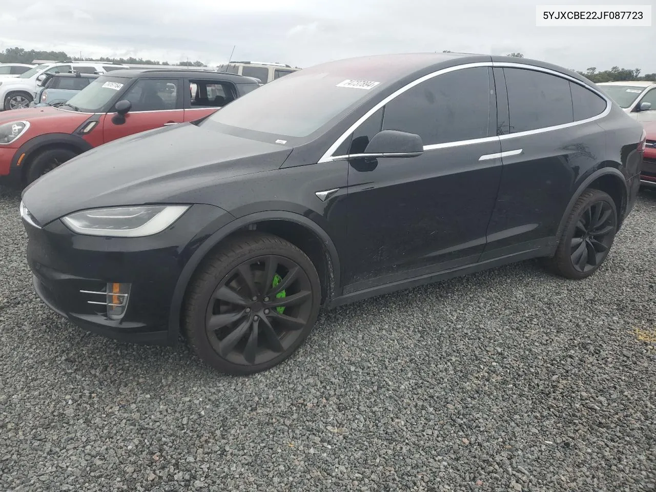 2018 Tesla Model X VIN: 5YJXCBE22JF087723 Lot: 74737894