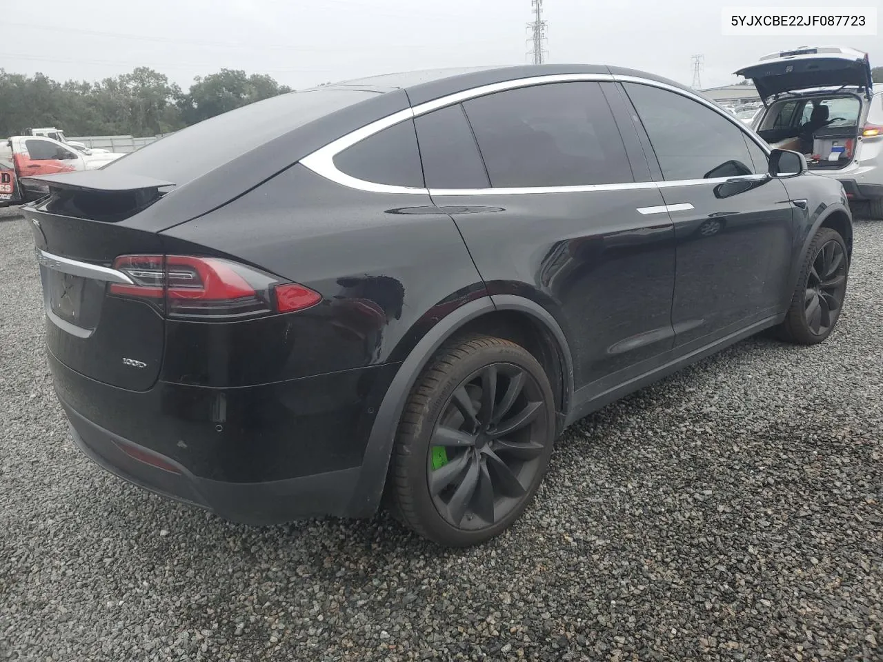 2018 Tesla Model X VIN: 5YJXCBE22JF087723 Lot: 74737894