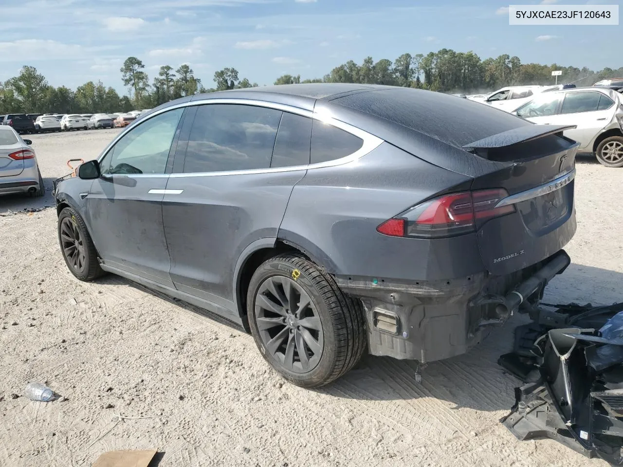 2018 Tesla Model X VIN: 5YJXCAE23JF120643 Lot: 75760364