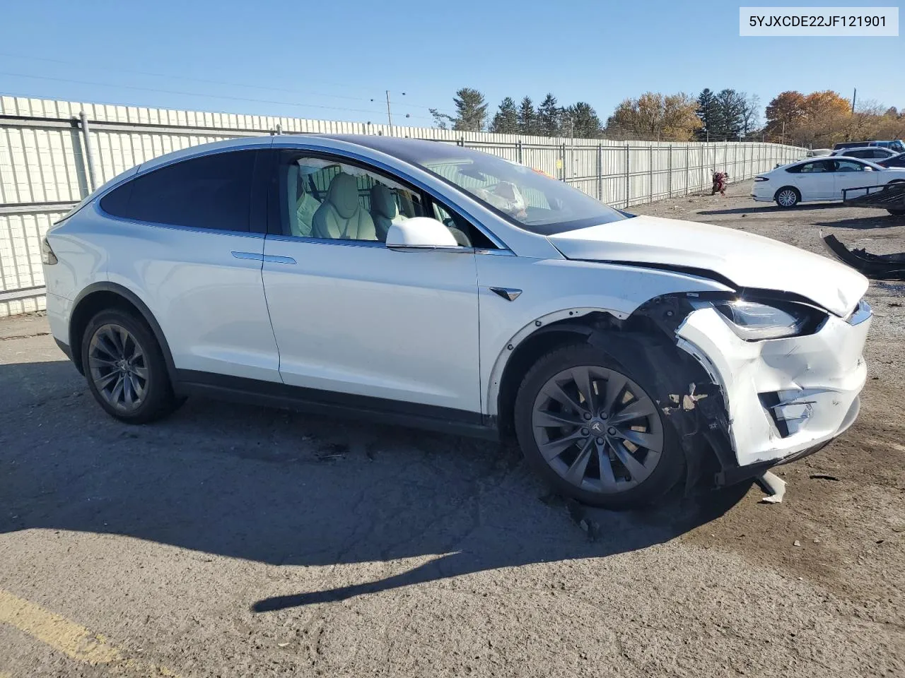 2018 Tesla Model X VIN: 5YJXCDE22JF121901 Lot: 77827954