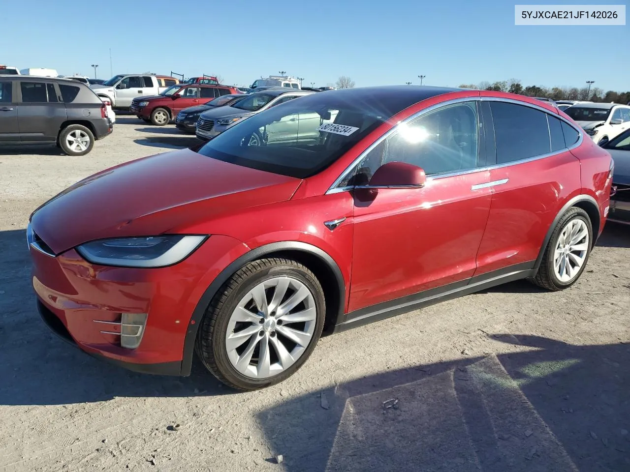 2018 Tesla Model X VIN: 5YJXCAE21JF142026 Lot: 80156234