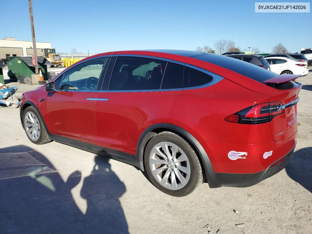 2018 Tesla Model X VIN: 5YJXCAE21JF142026 Lot: 80156234