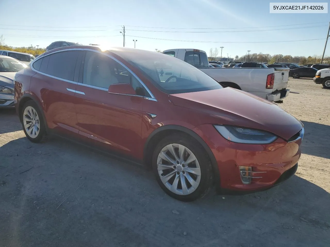 2018 Tesla Model X VIN: 5YJXCAE21JF142026 Lot: 80156234