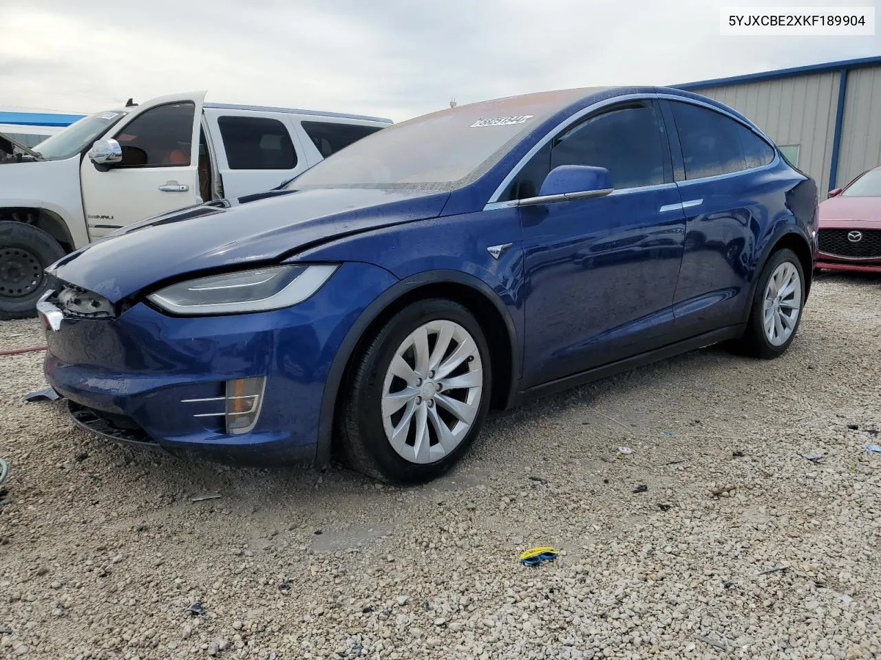 2019 Tesla Model X VIN: 5YJXCBE2XKF189904 Lot: 58251544