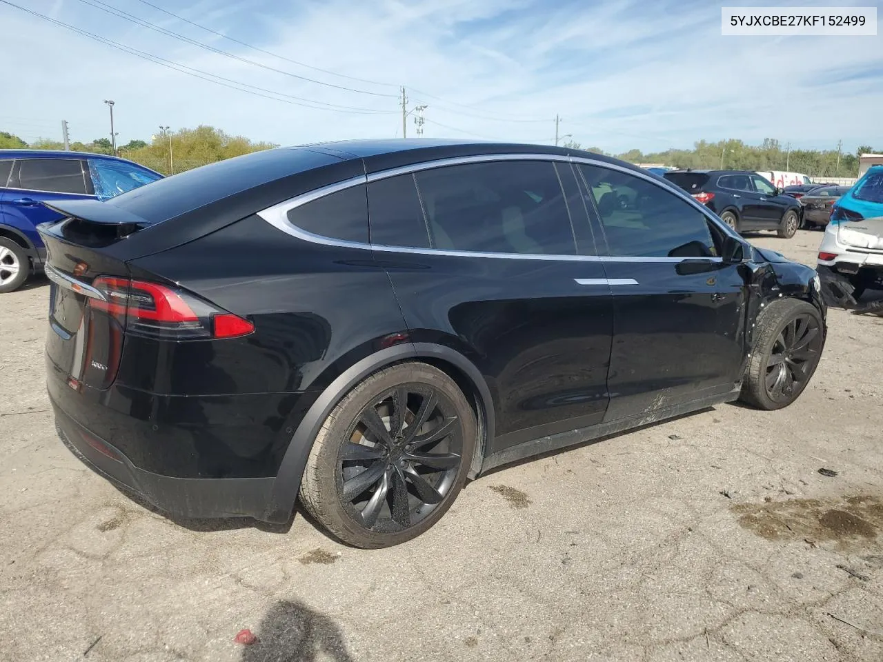 2019 Tesla Model X VIN: 5YJXCBE27KF152499 Lot: 69796324