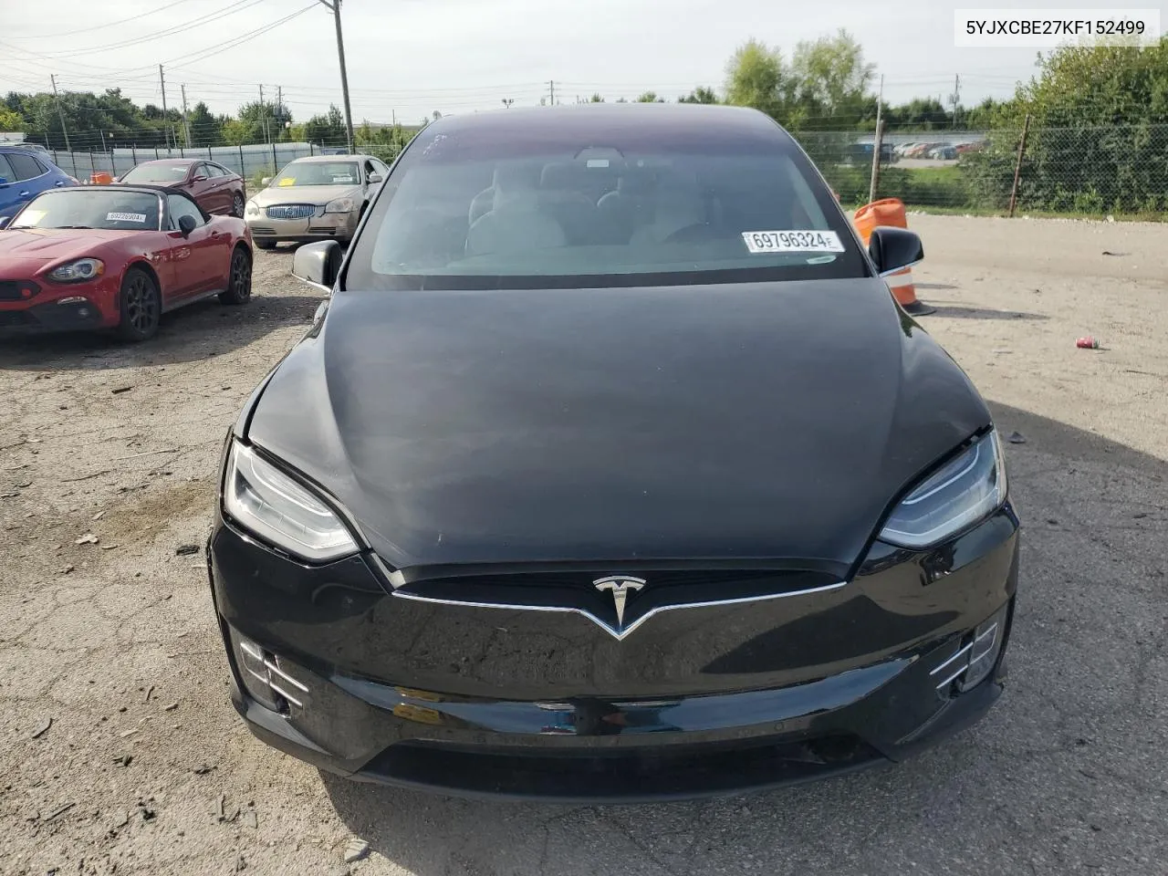 2019 Tesla Model X VIN: 5YJXCBE27KF152499 Lot: 69796324