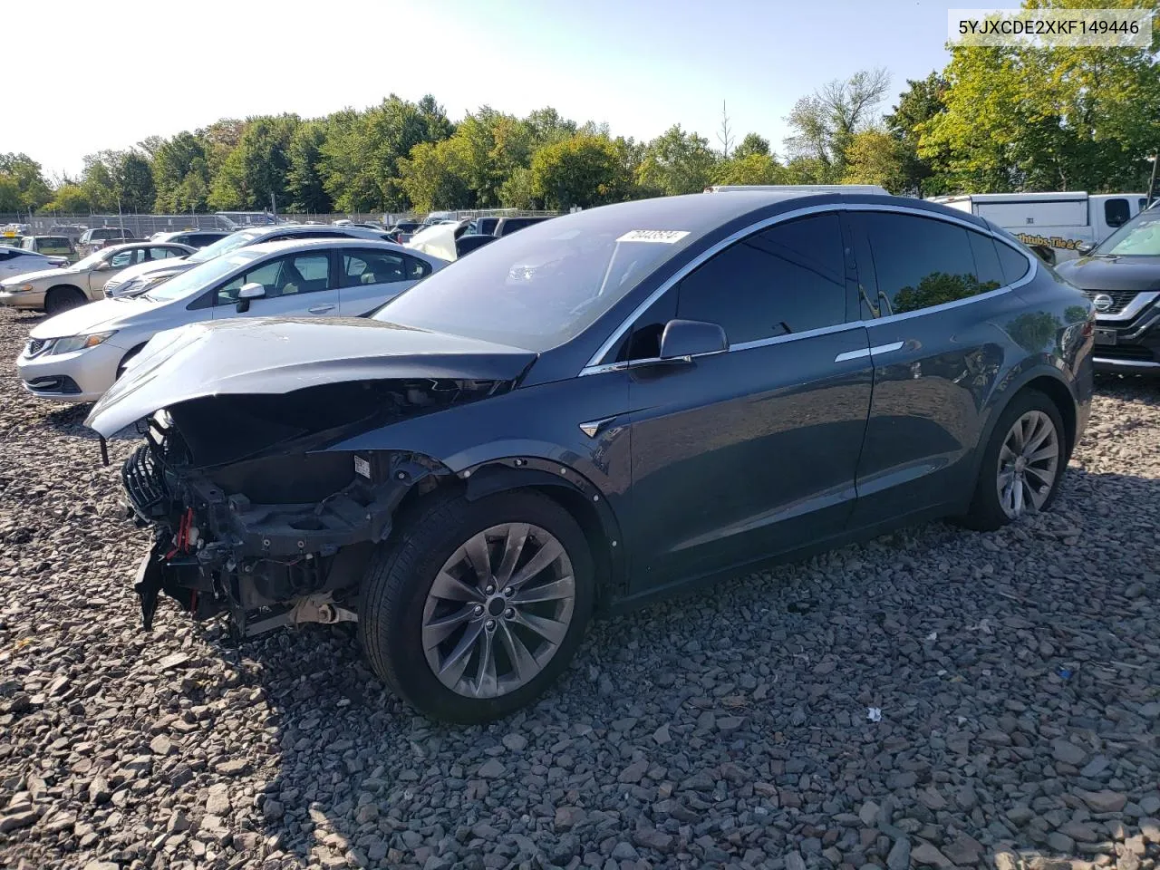 2019 Tesla Model X VIN: 5YJXCDE2XKF149446 Lot: 70443524