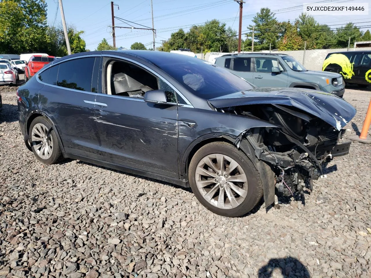 2019 Tesla Model X VIN: 5YJXCDE2XKF149446 Lot: 70443524