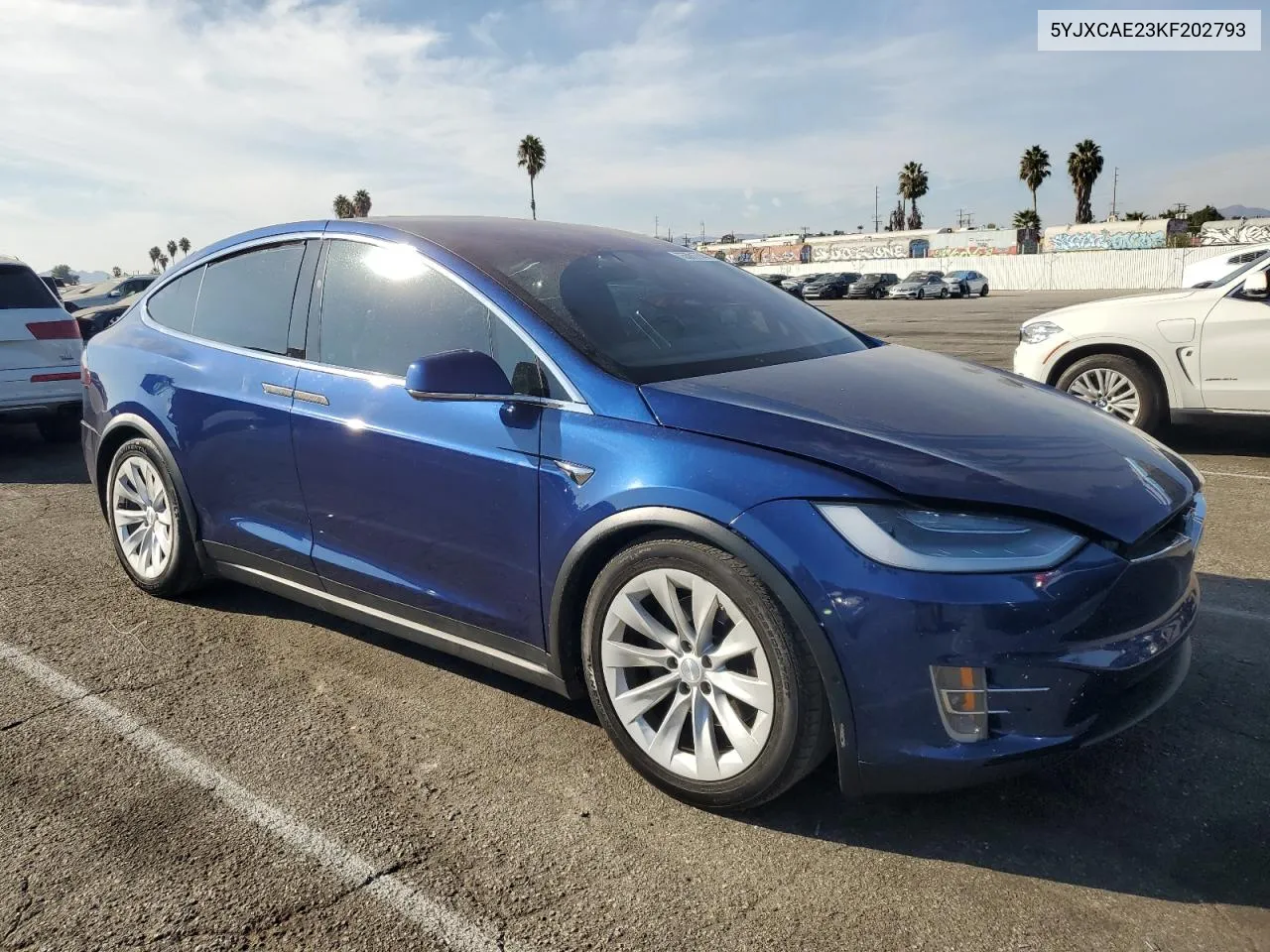 2019 Tesla Model X VIN: 5YJXCAE23KF202793 Lot: 75501774