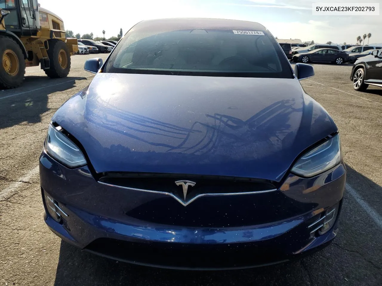 2019 Tesla Model X VIN: 5YJXCAE23KF202793 Lot: 75501774