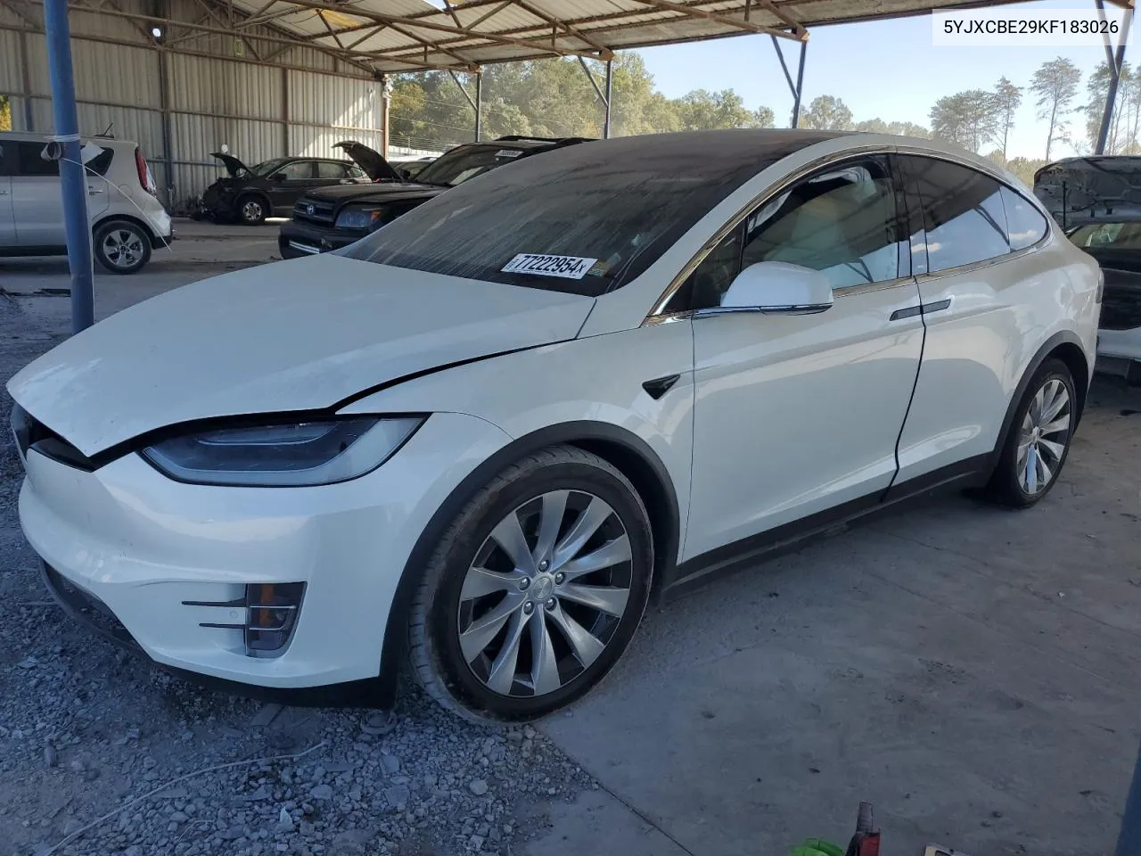 2019 Tesla Model X VIN: 5YJXCBE29KF183026 Lot: 77222954