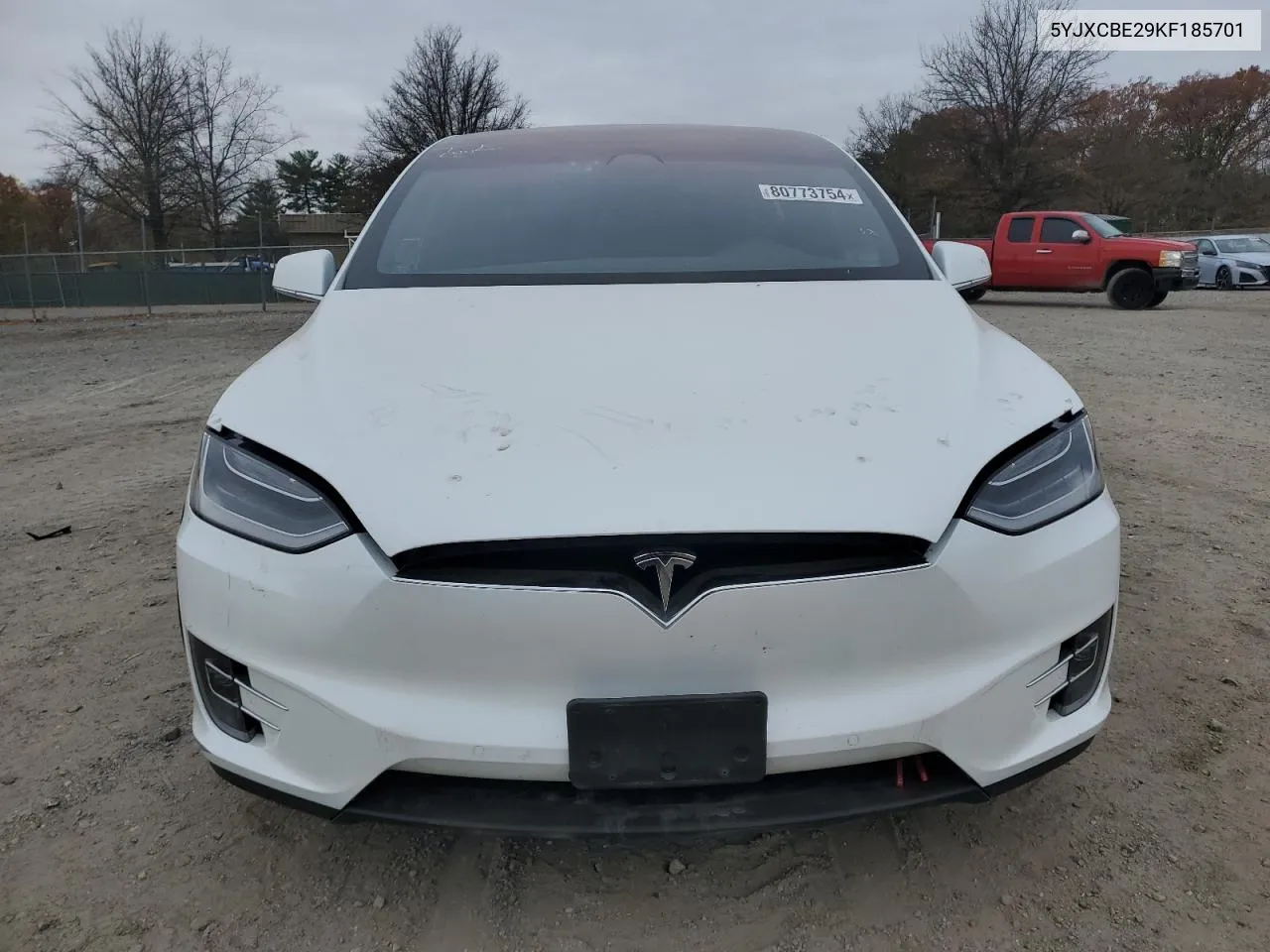 2019 Tesla Model X VIN: 5YJXCBE29KF185701 Lot: 80773754