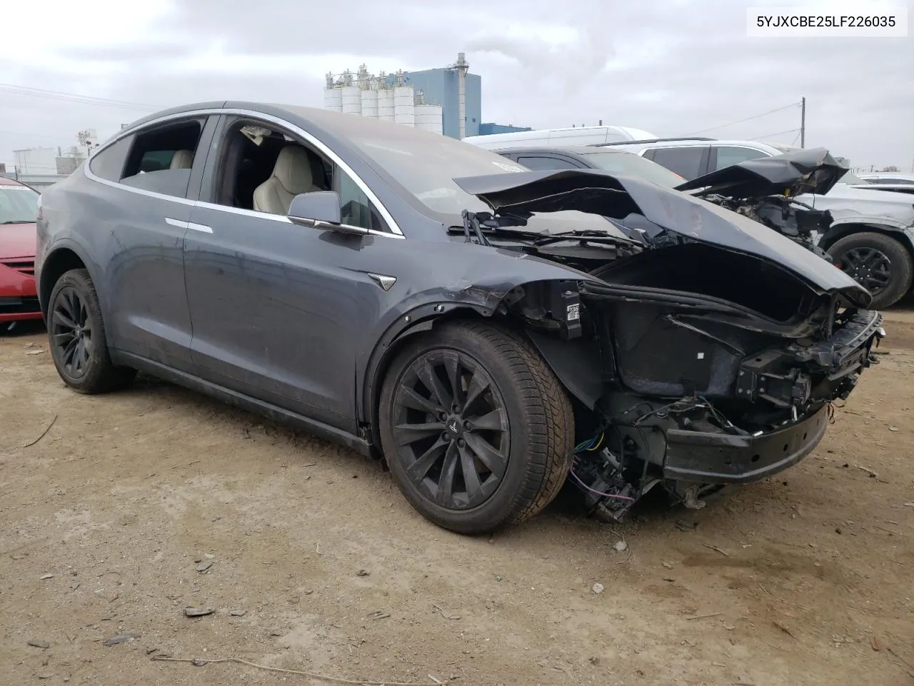 2020 Tesla Model X VIN: 5YJXCBE25LF226035 Lot: 45339764