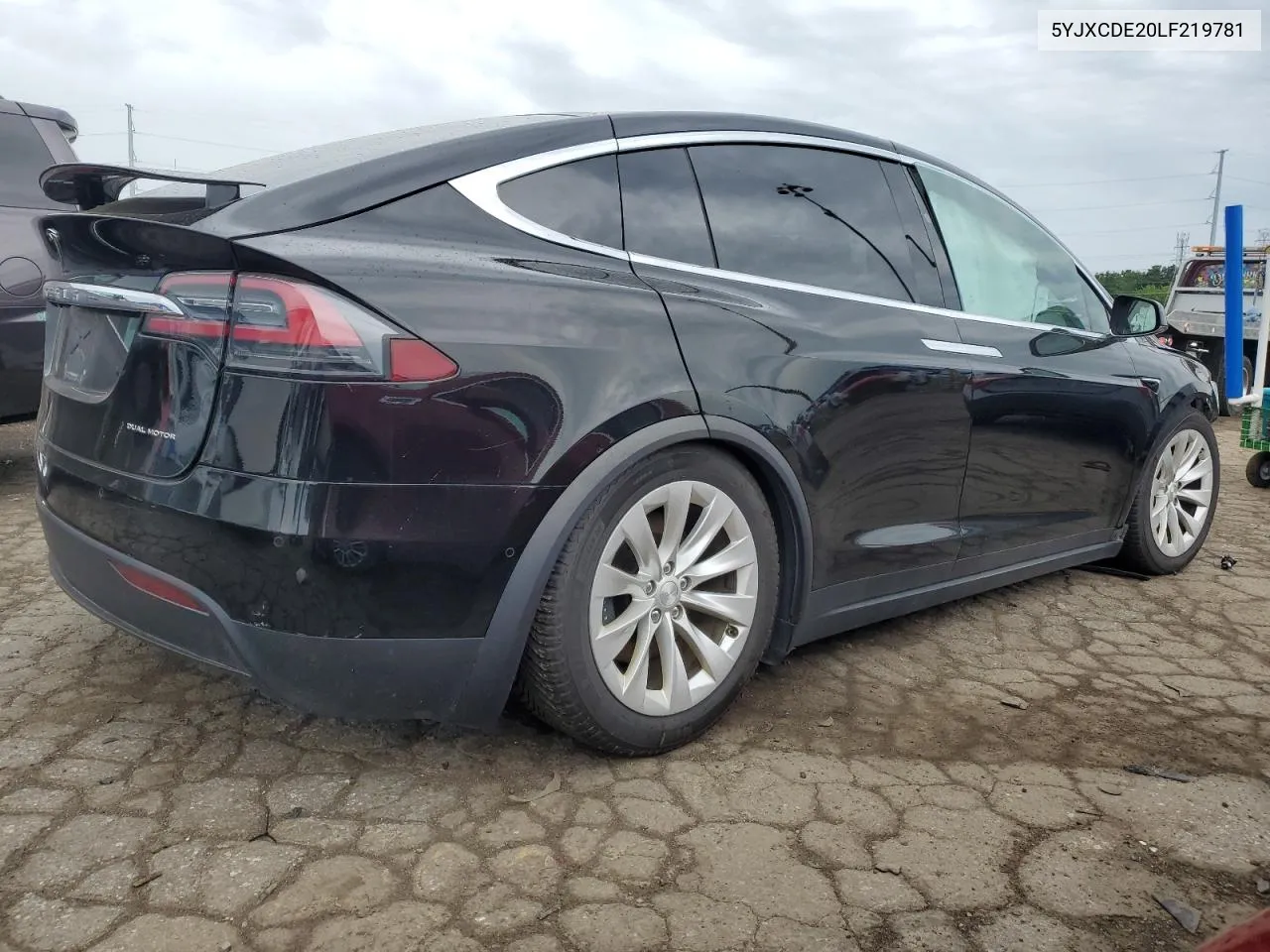 2020 Tesla Model X VIN: 5YJXCDE20LF219781 Lot: 60797754