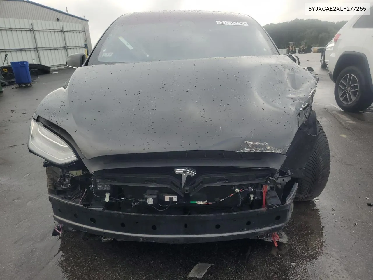 2020 Tesla Model X VIN: 5YJXCAE2XLF277265 Lot: 64716134