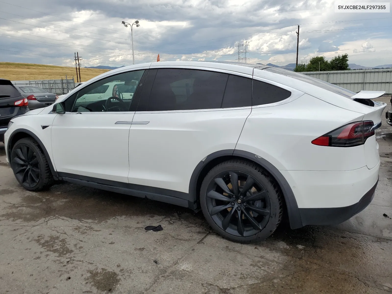 2020 Tesla Model X VIN: 5YJXCBE24LF297355 Lot: 66204924