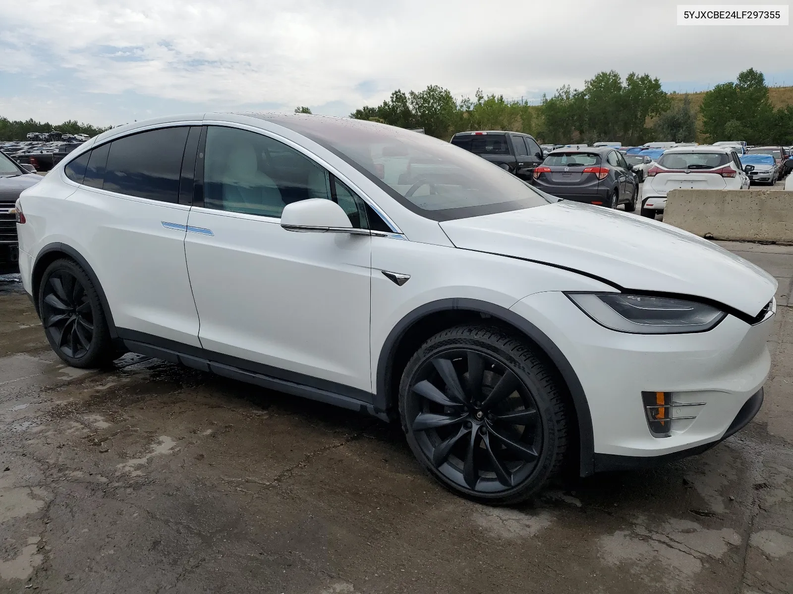 2020 Tesla Model X VIN: 5YJXCBE24LF297355 Lot: 66204924