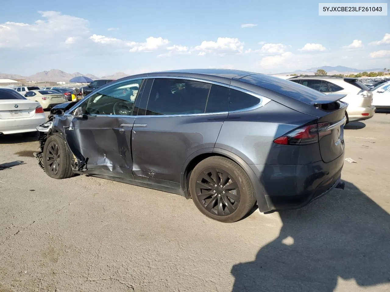 2020 Tesla Model X VIN: 5YJXCBE23LF261043 Lot: 70888894