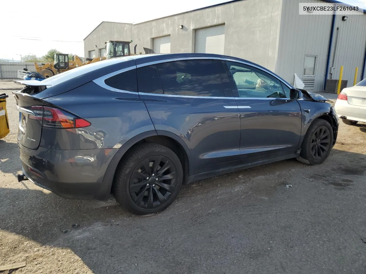 2020 Tesla Model X VIN: 5YJXCBE23LF261043 Lot: 70888894