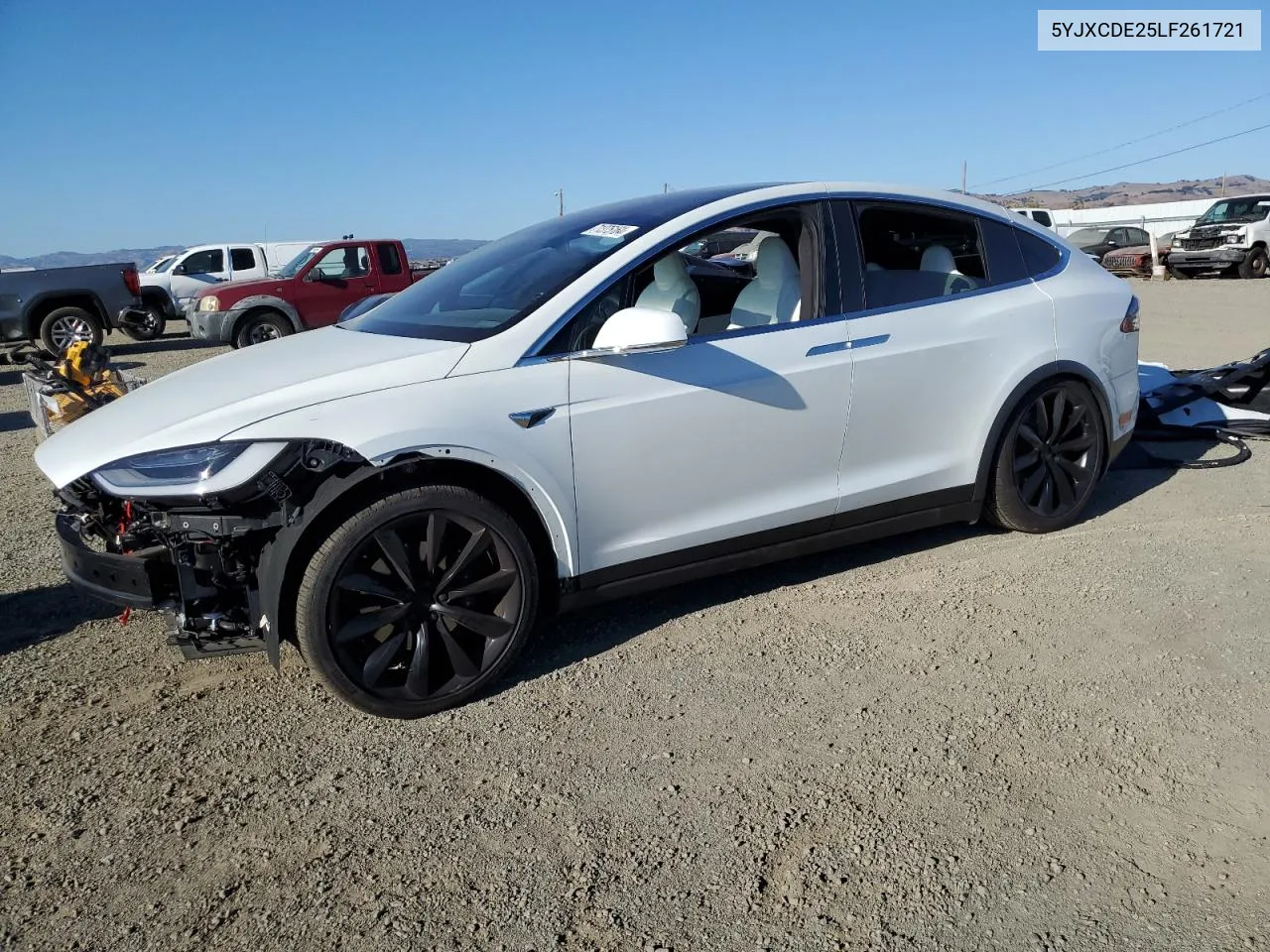 2020 Tesla Model X VIN: 5YJXCDE25LF261721 Lot: 71375164