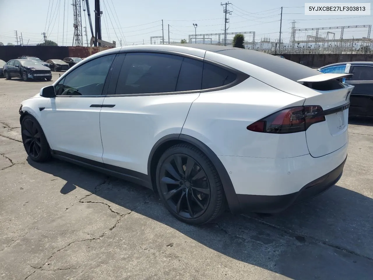 2020 Tesla Model X VIN: 5YJXCBE27LF303813 Lot: 71467444