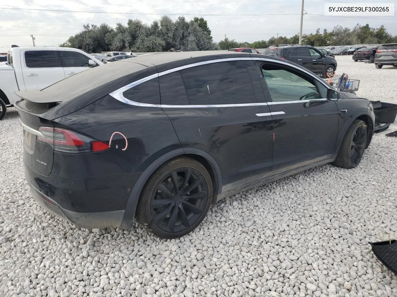 2020 Tesla Model X VIN: 5YJXCBE29LF300265 Lot: 76000294