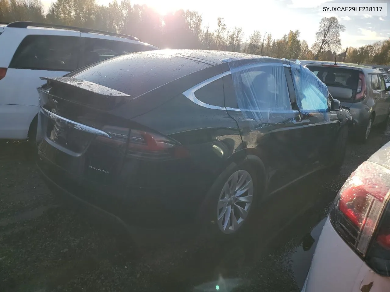 2020 Tesla Model X VIN: 5YJXCAE29LF238117 Lot: 80123564