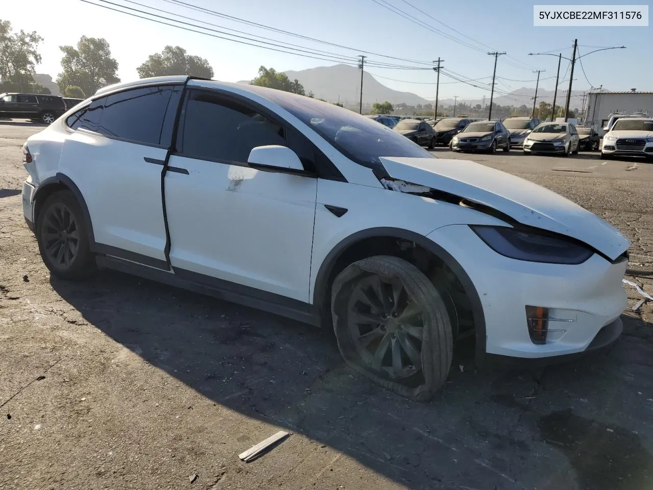 2021 Tesla Model X VIN: 5YJXCBE22MF311576 Lot: 68583984