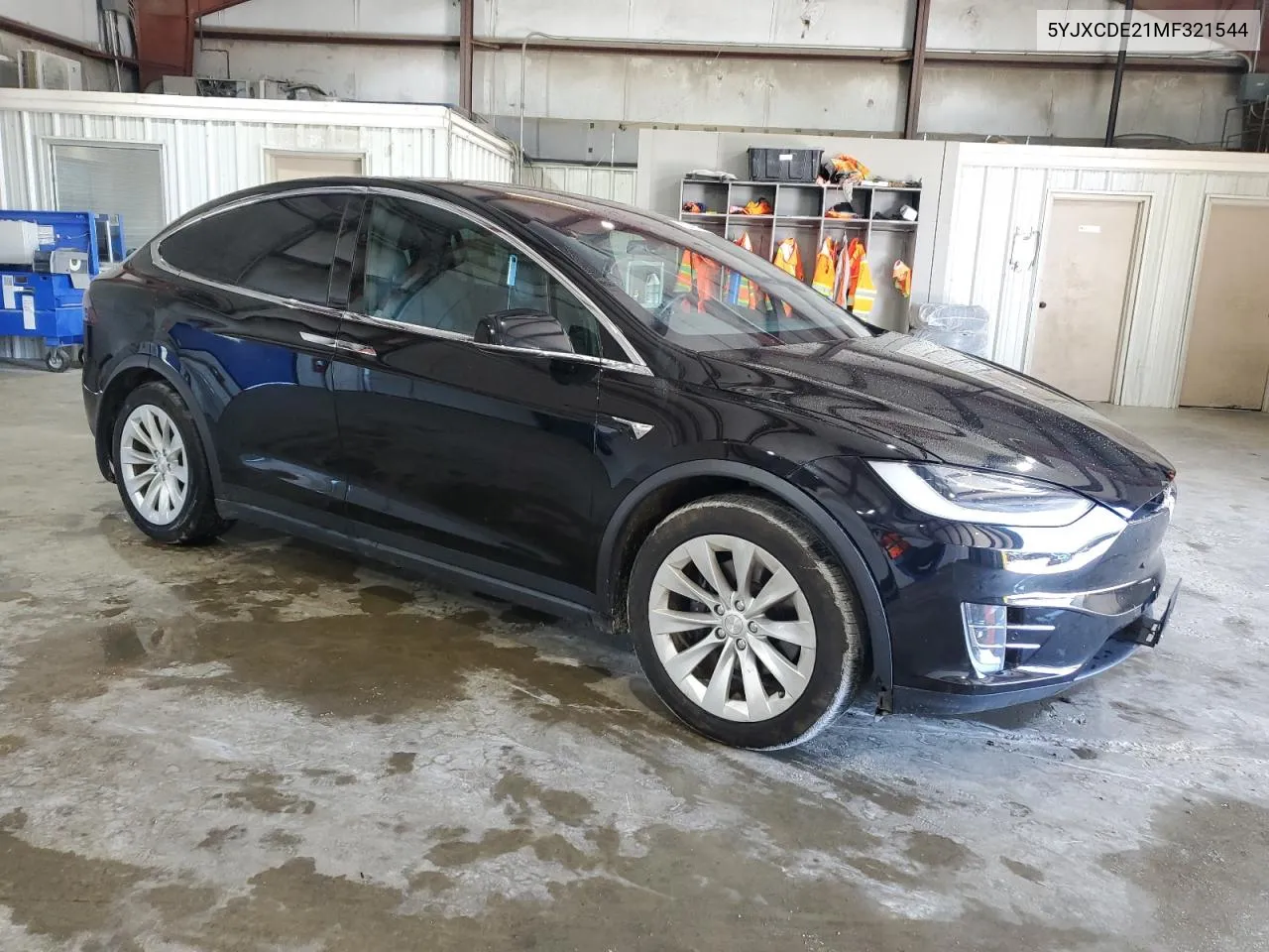 2021 Tesla Model X VIN: 5YJXCDE21MF321544 Lot: 73341074