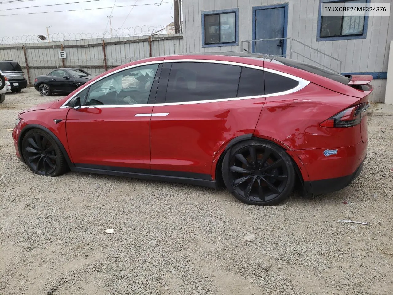 2021 Tesla Model X VIN: 5YJXCBE24MF324376 Lot: 81286344