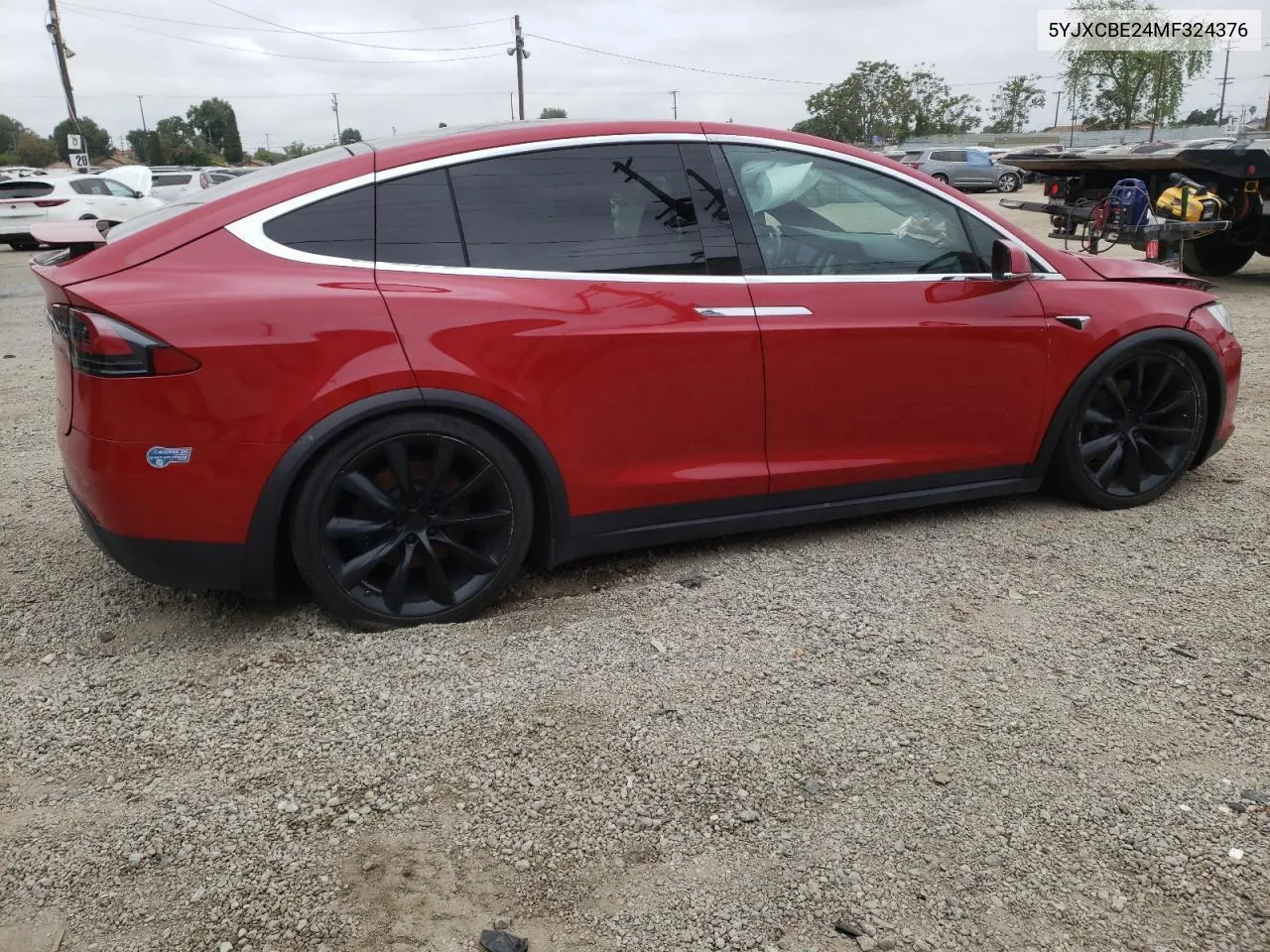 2021 Tesla Model X VIN: 5YJXCBE24MF324376 Lot: 81286344