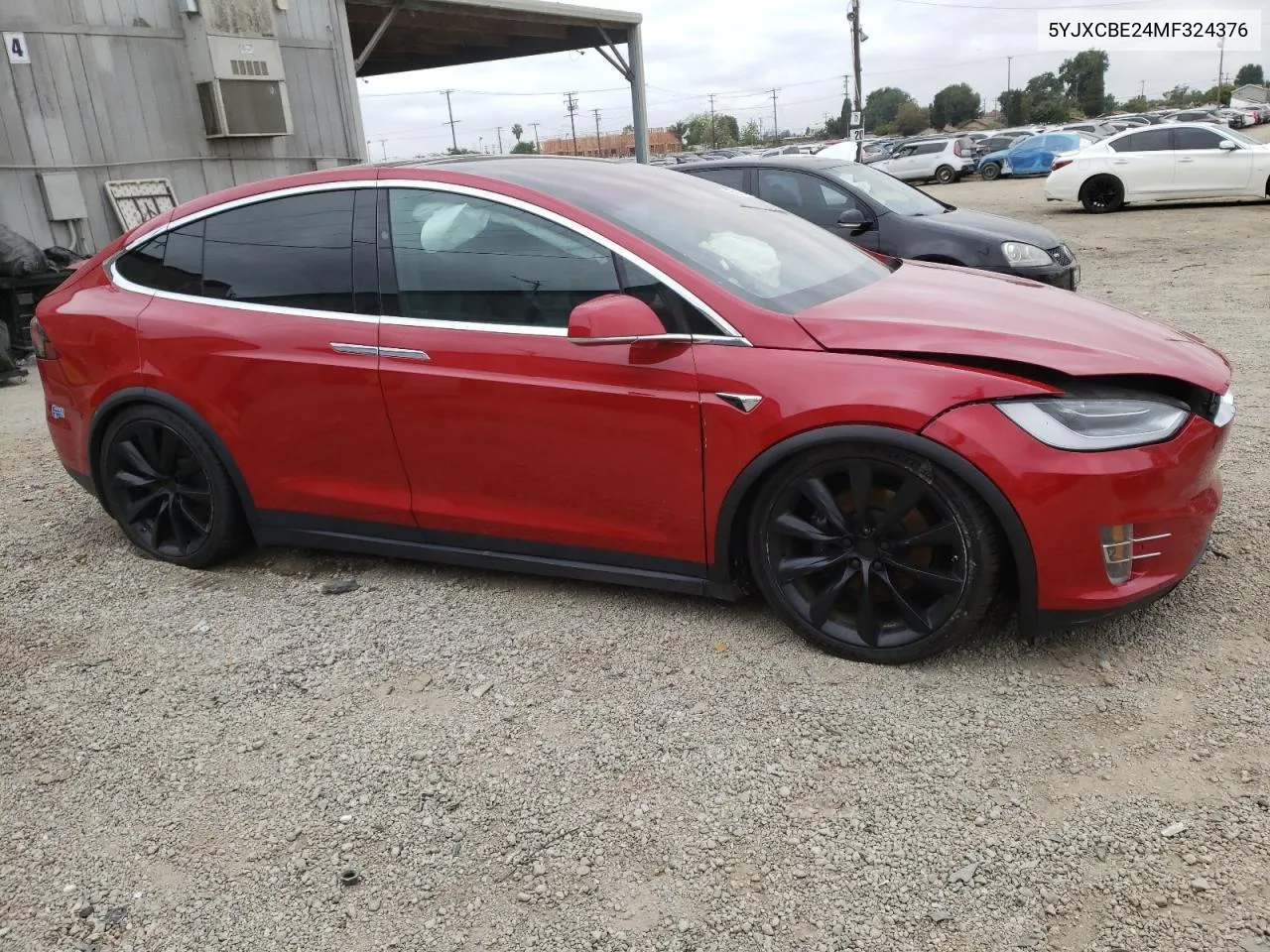 2021 Tesla Model X VIN: 5YJXCBE24MF324376 Lot: 81286344