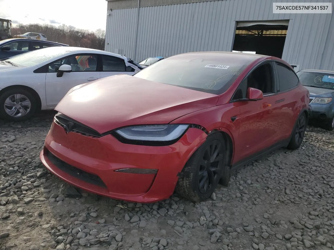 2022 Tesla Model X VIN: 7SAXCDE57NF341537 Lot: 46801434