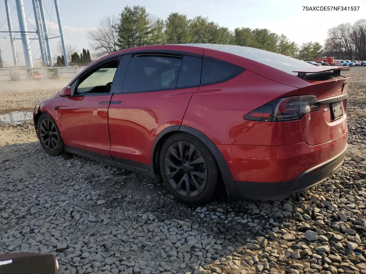 2022 Tesla Model X VIN: 7SAXCDE57NF341537 Lot: 46801434