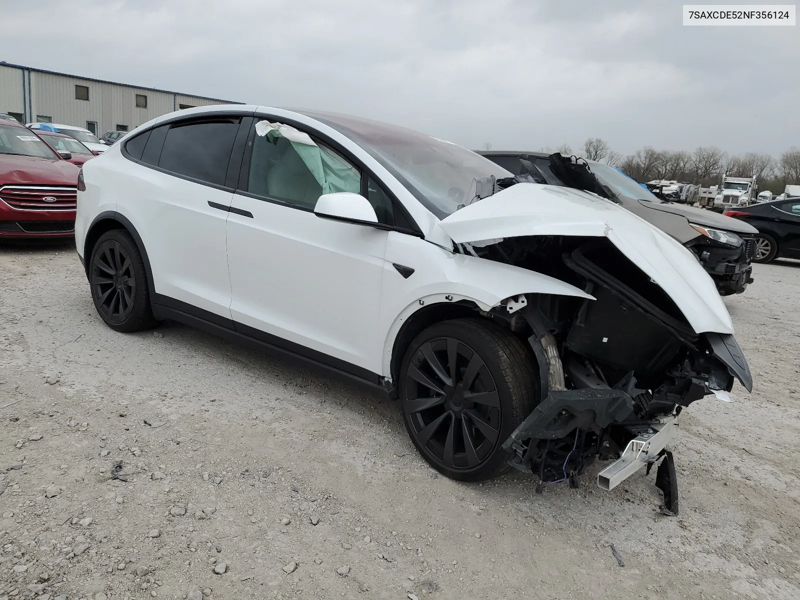 2022 Tesla Model X VIN: 7SAXCDE52NF356124 Lot: 49106014