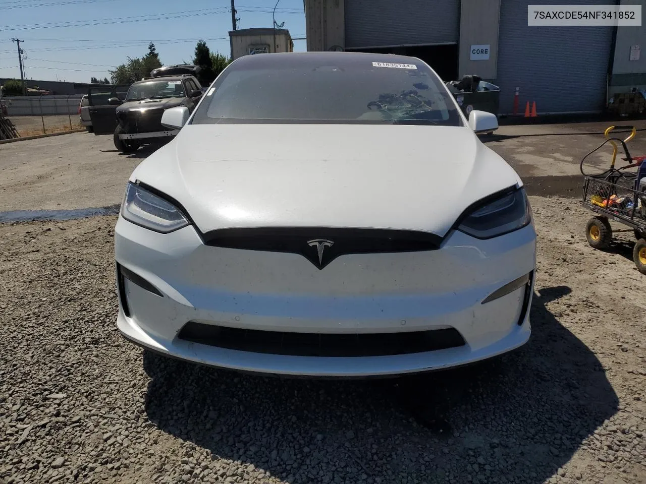 2022 Tesla Model X VIN: 7SAXCDE54NF341852 Lot: 61835144