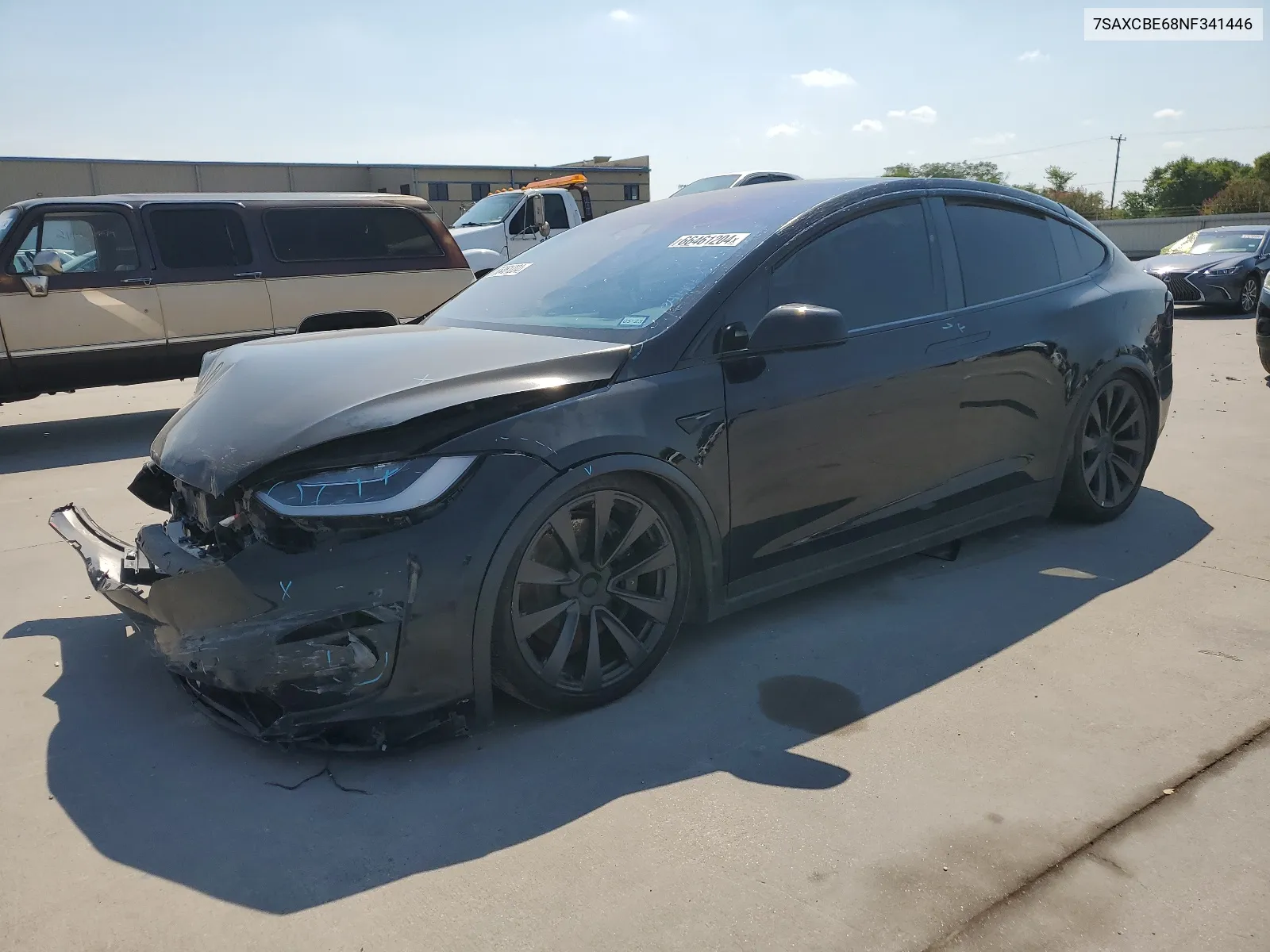 2022 Tesla Model X VIN: 7SAXCBE68NF341446 Lot: 66461204